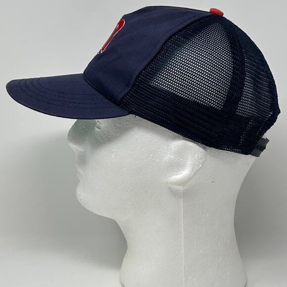Vintage Minnesota Twins Youth Trucker Hat Baseball Cap Blue Mesh Snapback Kids - Picture 8 of 11